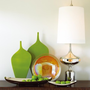 Lámpara de mesa moderna de lujo con acabado cromado, de metal, de diseño, decorativa, para el hogar, fabricada en India, con acabado cromado premium, elegante. - Product Image 6