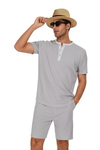 Venta al por Mayor de Shorts de Playa de Verano de 2 Piezas, de Secado Rápido, Tejido de Poliéster/Algodón, Sin Costuras, para Hombre, Ropa Casual de Vacaciones - Product Image 2