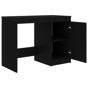 Escritorio rectangular negro para computadora de 39.4x19.7x29.9 pulgadas de madera de ingeniería - Product Image 4