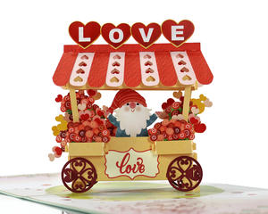 Cartes de vœux 3D personnalisées avec enveloppes pour la Saint-Valentin, fabriquées au Vietnam par le fournisseur HMG - Product Image 2