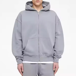 Wholesale Custom Logo Full Zip Hoodie <b>Ring</b> Spun Cotton Streetwear Hoodie for Men USA Supply - Product Image 3