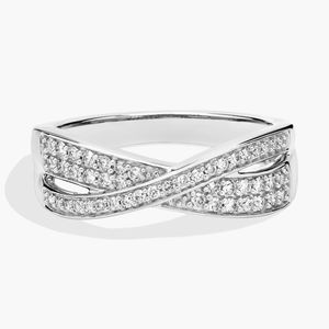 Anillo de Oro Amarillo de 14K con Diamante Cultivado en Laboratorio en Forma de Infinito - Product Image 3