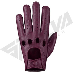 Top Selling High Quality New Style Driver <b>Gloves</b> Waterproof Solid Color Leather with Hand Grips for Winter Driving - Product Image 6