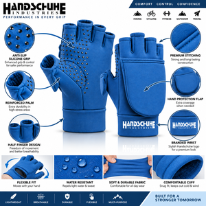 Adjustable Moto Sports <b>Gloves</b> Breathable Shock Protection Non Slip <b>Fingerless</b> <b>Gloves</b> for Riding Fitness Racing <b>Gloves</b> - Product Image 4