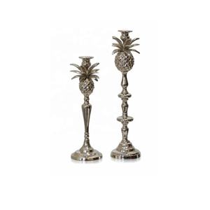 Portavelas de aluminio con diseño de flores de alta calidad, portavelas modernista de aluminio fundido sólido pesado a precio mayorista - Product Image 3