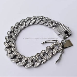 Pulsera Hip Hop de Plata 925 con Baño de Rodio, Diseño Miami Link con Diamantes de Corte Brillante, Joyería Unisex para Aniversario - Product Image 6