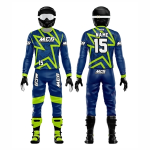 Nuevo Conjunto de Motocross para Hombre, Diseño Vintage, Sublimación, Jersey y Pantalones de Carreras MX, Tela de Nailon y Poliéster de Alta Calidad - Product Image 1