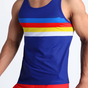 Débardeur Homme Col Rond en Polyester/Coton Respirant et Séchage Rapide, Sans Manches, Service OEM, Fabricant de Haute Qualité, Prix Bas, Idéal pour l'Été - Product Image 3