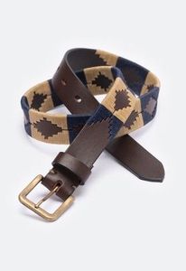 Cinturón de cuero de grano completo con logotipo personalizado, cinturón ecuestre de moda de Divine International - Product Image 2
