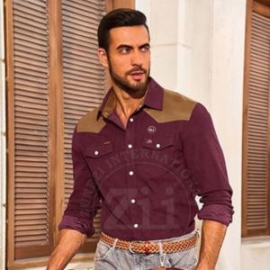 Camisa de Algodón Ignífuga Resistente al Fuego para Trabajo Industrial, Ropa FR con Estampado Retardante al Fuego, Diseño Paisley Popular - Product Image 2