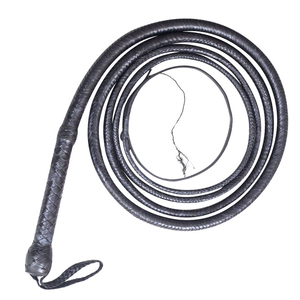 Látigos de Cuero de Alta Calidad con MOQ Bajo, Color Personalizable, Ecológicos, Herramientas de Entrenamiento, 6 Pies de Largo, 8 Trenzas, para Equitación - Product Image 6