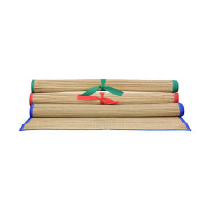 Tapis de plage en paille en gros, design personnalisé, tapis de pique-nique extérieur en paille, fournisseur indien - Product Image 3