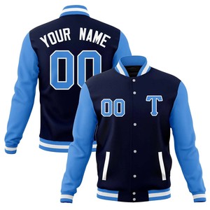 Chaqueta Varsity Blanca para Hombre, Mangas de Algodón Negro, Corte Regular, Estilo Casual, Cuello Alto, Reversible, Impermeable, para Invierno - Product Image 1