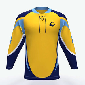 Jersey de Hockey sobre Hielo de Diseño Personalizado, Hecho 100% de Poliéster, Fabricado en Fábrica, Jersey de Hockey sobre Hielo a Bajo Precio - Product Image 1