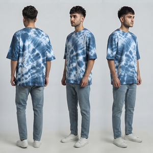 Camiseta Oversize de Hombre con Lavado Ácido, Hombros Caídos, Manga Corta, Secado Rápido, Ropa Deportiva de Verano para Hombre - Product Image 6