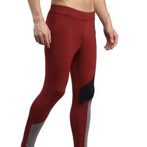 Leggings de compression athlétiques pour hommes à prix d'usine, imprimés sur mesure, taille élastique, en coton/fibre de bambou, résistants à l'eau et à séchage rapide - Product Image 2