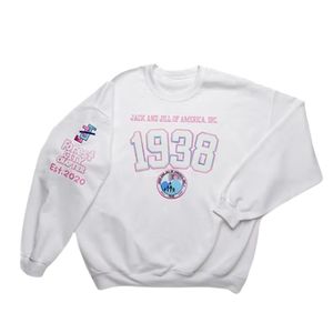 เสื้อสเวตเชิ้ตกราฟิกสีขาว ปี 1938 แขนยาว คอกลม พิมพ์ลายตัวอักษรและตัวเลข สวมใส่สบาย ทรงหลวม แฟชั่นลำลอง ใส่ได้ทุกวัน สวมใส่สบาย - Product Image 1
