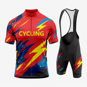 Vêtements de cyclisme pour hommes en gros, taille plus, coupe-vent, séchage rapide, ensemble de maillots de cyclisme de course, sur mesure, 100% polyester, uniforme de course - Product Image 4