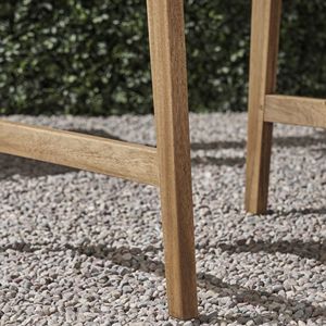 Set di 2 Sedie da Pranzo Adirondack in Legno di Acacia Resistenti alle Intemperie per Esterni, Finitura Naturale, Arredamento da Giardino - Product Image 3