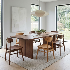 Silla de Comedor Moderna y Duradera de Madera de Roble, Diseño Casual con Respaldo Curvo Ergonómico para Muebles de Comedor - Product Image 3