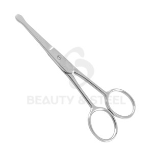 Ciseaux de manucure de qualité supérieure bicolores avec lames argentées polies et poignées ergonomiques noires pour les soins en salon - Product Image 4
