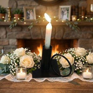 porte-bougie polyvalent, objet décoratif adapté à une large variété de contextes et d'occasions, utilisé pour créer une ambiance dans les salons et les chambres - Product Image 1