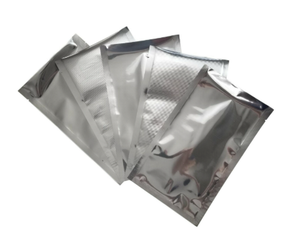 Aluminum Three-Side Seal Stand <b>up</b> <b>Pouch</b> BOPP AL PE Heat Seal for Food Packaging with Zipper Top 120x100mm - Product Image 1