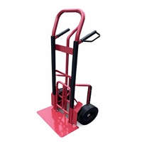 Carretilla Industrial Cerrada Caldwell para Herramientas - Barra de Extensión Reforzada, Subeescaleras, Ruedas de PU Antipinchazos, Modelo OEM HT800, Acabado en Polvo