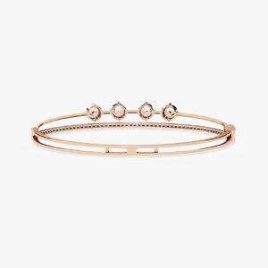 New Round Shape Moissanite Diamond Tennis Bracelet Bezel Setting 18K Yellow Gold Diamond Bracelet <b>for</b> Both <b>Men</b> and Women - Product Image 4