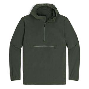 Veste coupe-vent à capuche grande taille, style 2026, couleur personnalisée, vente en gros, pour hommes, hiver, best-seller, design tendance - Product Image 2