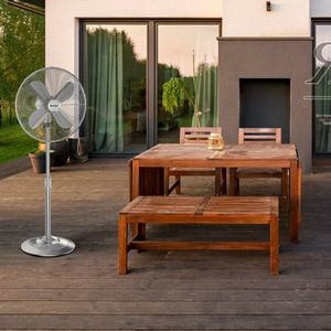 Ventilatore a piantana oscillante in metallo regolabile da 18 pollici e Categoria Prodotti Ventilatori a piantana - Product Image 3