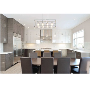 Armoires murales modernes en dalles pour la maison, design CANA, bois clair sur mesure, pleine hauteur, nouvelles armoires de cuisine contemporaines - Product Image 2