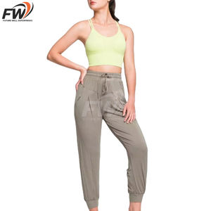 Pantalon décontracté pour femme de haute qualité, doublé polaire, à cordon de serrage, coupe ample, jambe large, style banane, chaud, pour la maison et le streetwear - Product Image 2