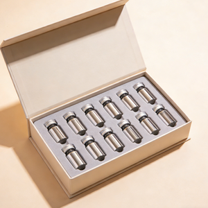 Boîte cadeau magnétique en papier, design personnalisé, mini boîte cadeau pour parfum 10 ml avec insert, vente chaude - Product Image 6