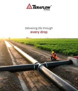 ท่อ TERAFLOW ทนทาน ยืดหยุ่น น้ำหนักเบา เป็นมิตรกับสิ่งแวดล้อม ผลิตจาก HDPE PE100 สำหรับการเกษตร ป้องกันรังสียูวี ขนาด 20-200 มม. รูปทรงกลม พร้อมบริการตัด - Product Image 1