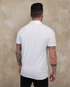 เสื้อโปโลแขนสั้นสีเทาอ่อนสำหรับผู้ชาย ผ้าออกซ์ฟอร์ดระบายอากาศได้ดี ทรงลำลอง ความยาวปกติ ดีไซน์แบบทอ - Product Image 4