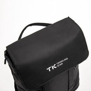 Casual Fashion Leather Film <b>Backpack</b> <b>Large</b> Capacity Laptop Bag Black Daily Bag - Product Image 6