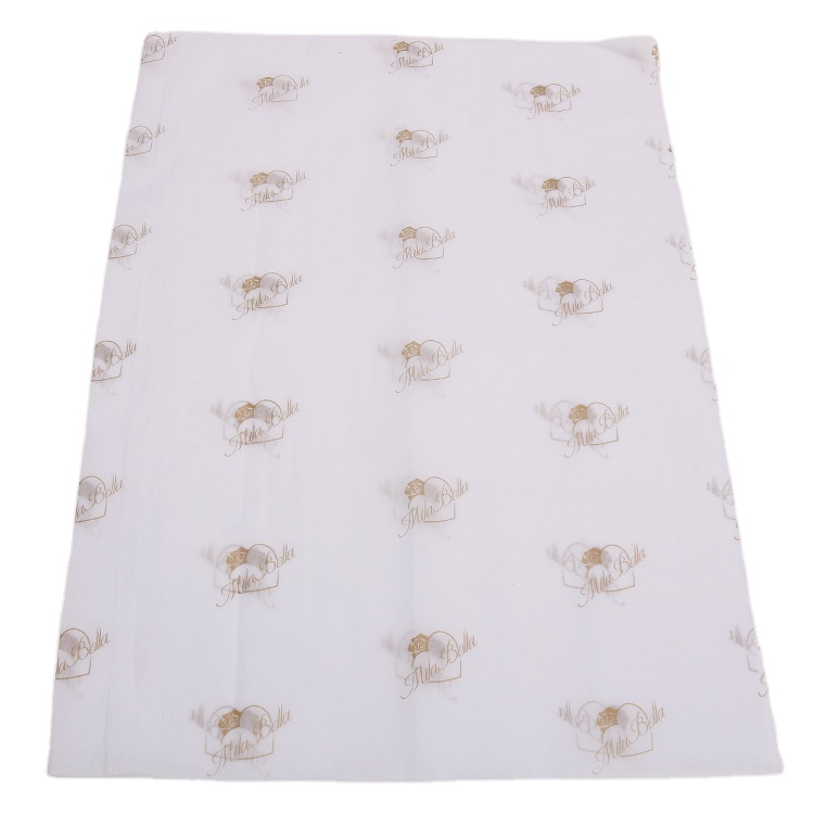 Customised Golden Logo Packaging Paper Tissue Wrapping Paper Clothes Shoes Packaging Tissue Wrapping Paper