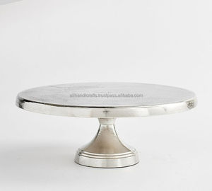 Three Tier Metal <b>Cake</b> <b>Stand</b> with Ornate Plates and Copper Frame for Elegant Serving Indian Manufacturer - Product Image 2