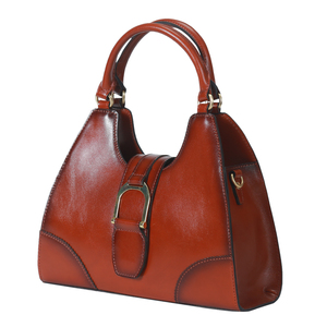 Bolsos de Hombro y Bandolera de Cuero Genuino para Mujer, de Lujo, con Cierre de Cremallera/Abierto, Bolsos de Mano de Diseño Moderno - Product Image 1