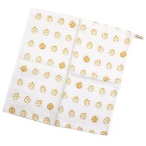 [Produits en gros] serviette de gaze imprimée japon, 100% coton serviette de toilette pour le visage 34cm x 34cm Design mignon coccinelle quantité minimale de commande - Product Image 1