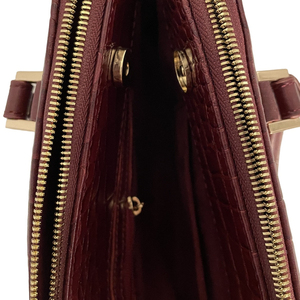 Bolso cruzado de cuero genuino para mujer, con cierre de cremallera duradero, correa cómoda, informal, para oficina, compras, AZORES - Product Image 6