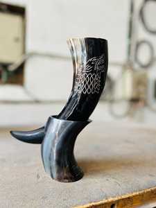 Viking Drinking Horn Horn Stand-Eco-Friendly <b>Disposable</b> Large Capacity American Style for Home Party Business Gift Use - Product Image 1