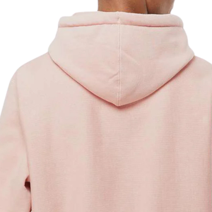<b>Mens</b> Heavyweight Cross-Grain Hoodie Dusty <b>Pink</b> Premium Cotton Fleece Pullover <b>Sweatshirt</b> Custom Logo OEM ODM Casual Winter 380g - Product Image 4