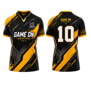 Maillot de football personnalisé de qualité supérieure pour équipe, respirant, séchage rapide, 100 % polyester, écologique, léger, pour homme - Product Image 1