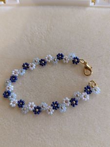 Handmade <b>Cute</b> Floral Seed Beaded <b>Bracelet</b> For Daily Wear Wedding Gift Adjustable Customized Geometric Wristband Fashion Jewelry - Product Image 1