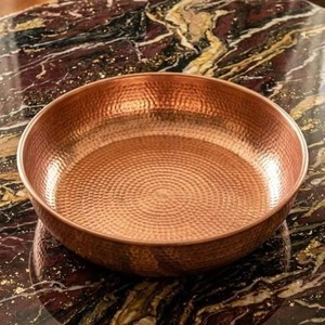Decorative Copper Fruit Basket Handmade Hammered Bowl Luxury Dining <b>Table</b> Centerpiece Serving Bowl Home Decor Manufacturer - Product Image 4