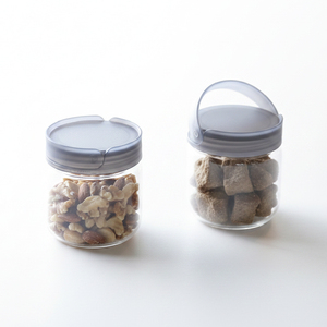 Récipient de stockage alimentaire en verre hermétique 250 ml 500 ml, boîte empilable en borosilicate, pot à épices avec couvercle en silicone, sans BPA - Product Image 1
