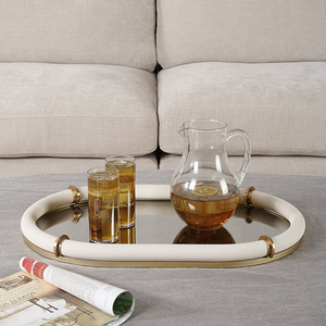 Plateau de service rectangulaire moderne en cristal de verre fait main AWE Premium, multi-pièces, pour la présentation de nourriture, de boissons et de collations, décoration de la maison - Product Image 6