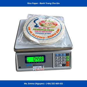 Papel de Arroz Bai Dha Long de 22 cm, Papel de Arroz Seco Vietnamita de Calidad Superior para Rollitos Primavera, Bolsa de 454 g - Product Image 5